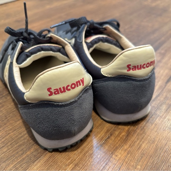 Saucony Retro Blue and Cream Sneakers casual women’s size 9 - Picture 6 of 12